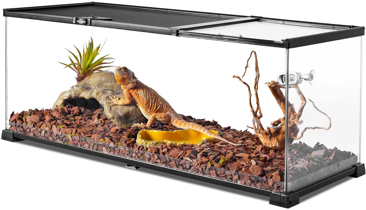 How big is 20 gallon reptile tank for baby leopard gecko?