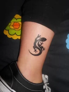 Incredible Gecko Tattoo Design